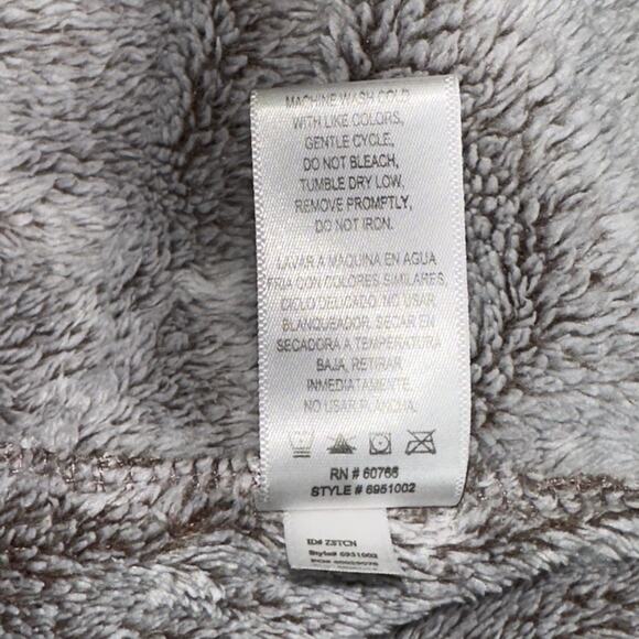 Oscar de la Renta Leopard Print Plush Robe Belted Pockets S/M Women’s Lounge - Picture 10 of 11